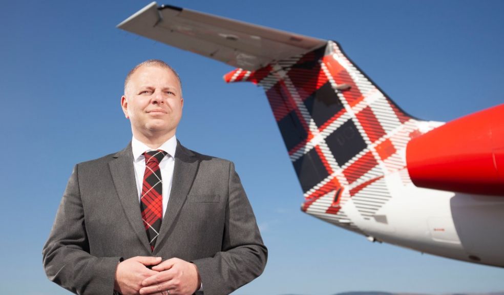 Loganair chief executive Jonathan Hinkles carbon neutral travel