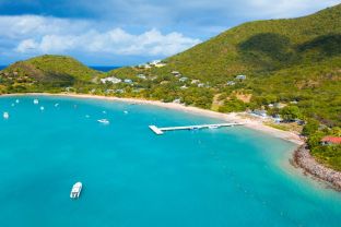 Oualie Bay Nevis Island Caribbean reopens to tourists travel