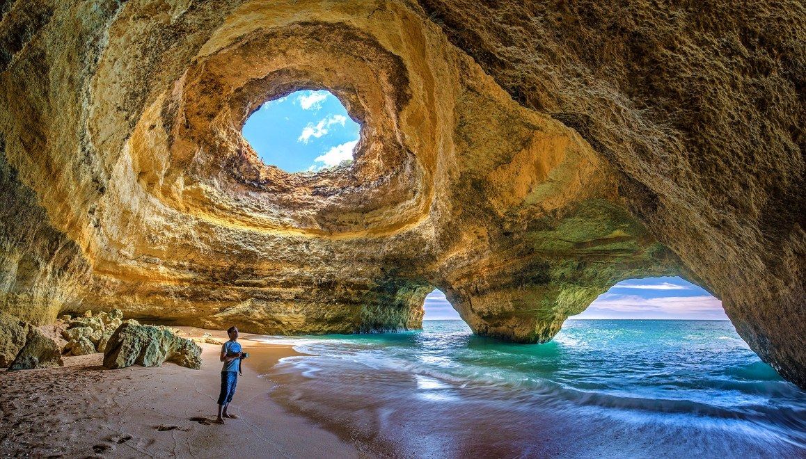 Benagil Caves Portugal amber travel