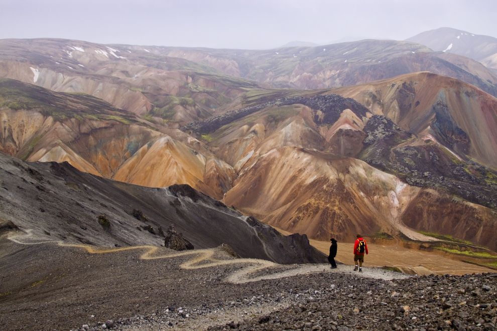 Iceland hiking travel