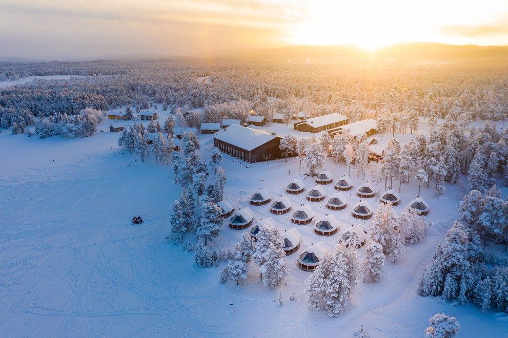 Inari Wilderness Hotel Travel across the magical Arctic Circle for your personal meeting with Santa 