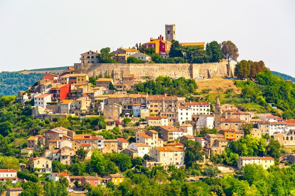 Motovun Croatia preserved mediaeval hilltop village travel